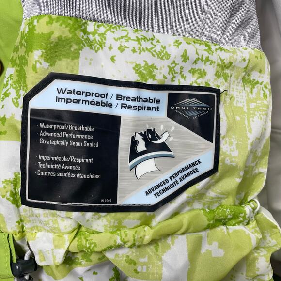 Columbia Core Interchange Jacket Women's Small Green/White Omni-Tech Outdoors - Picture 3 of 8